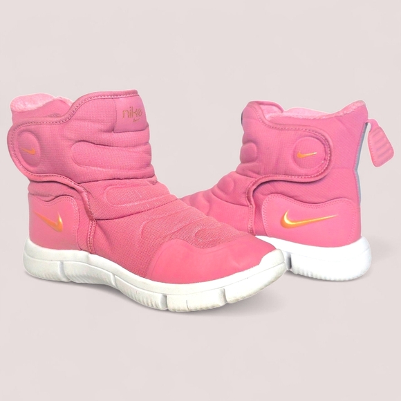 Nike Novice Pink Preschool Snow Boots Cozy Warm Waterproof Winter Footwear - Picture 5 of 12